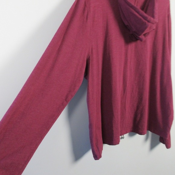 Coolibar Seaside Hoodie Women XL Purple Cotton Viscose Zip Up UV Protection 328 - Picture 7 of 11